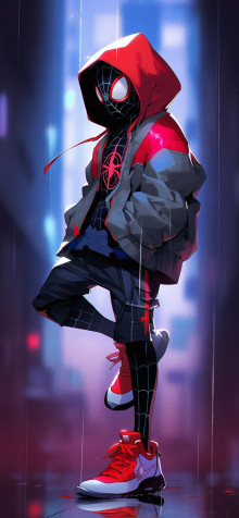 Miles Morales iPhone Wallpaper Image 1183x2560px