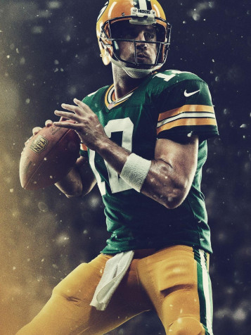 Aaron Rodgers iPhone Background 1200x1600px