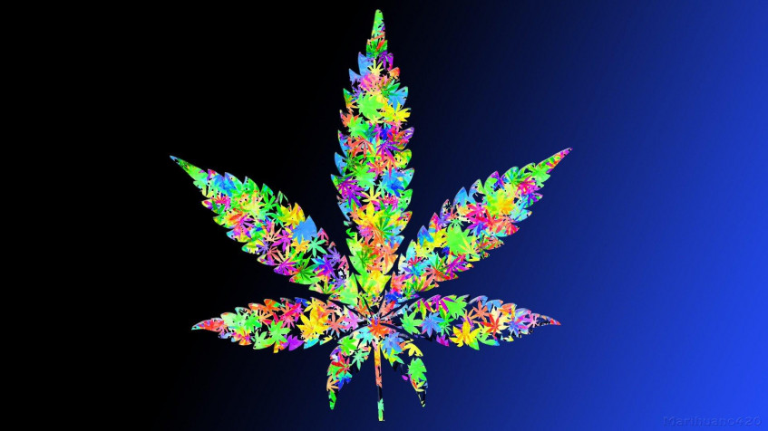 Cool Weed Full HD 1080p Wallpaper 1920x1080px