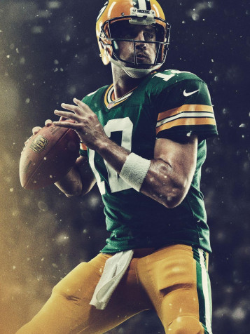 Aaron Rodgers iPhone Background Image 1200x1600px