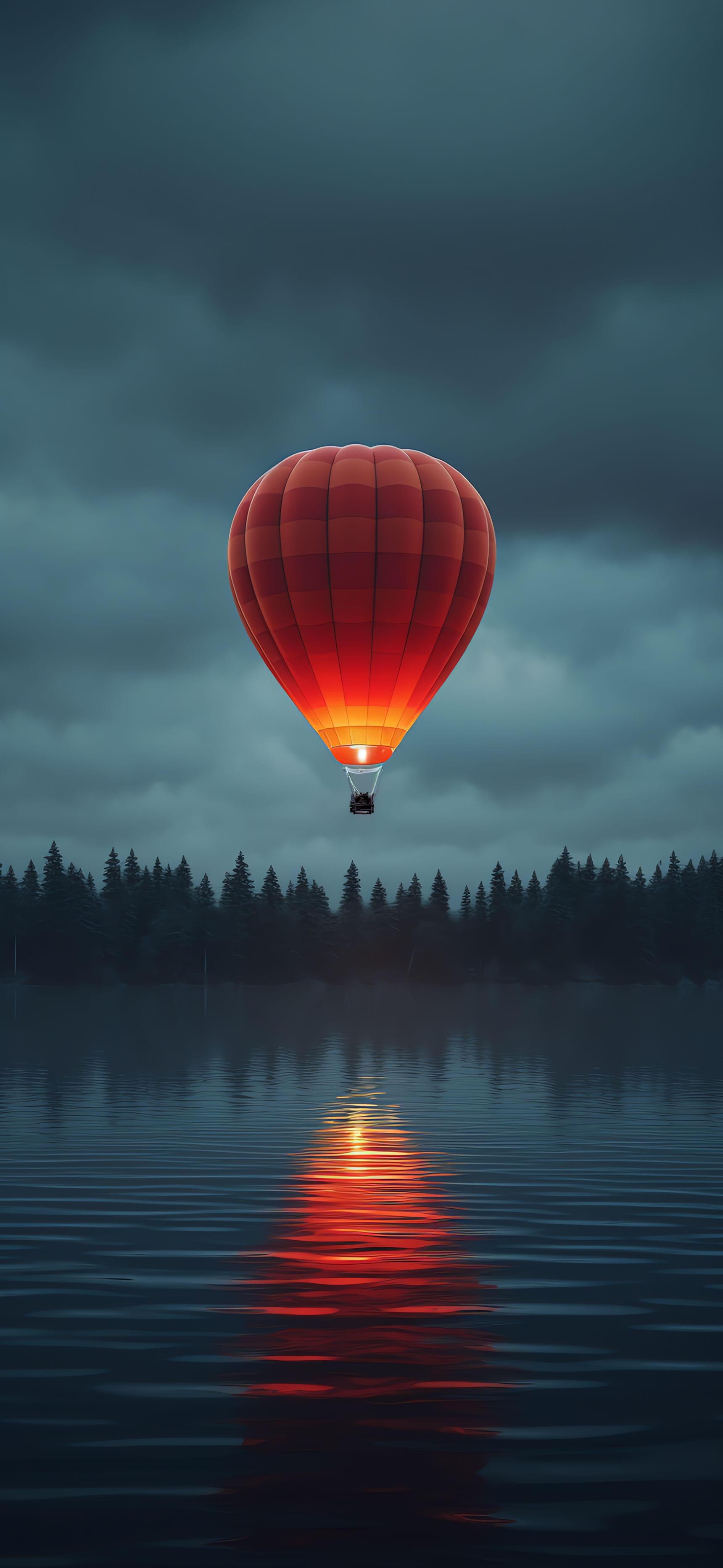 Air Balloon Mobile Background 1720x3728