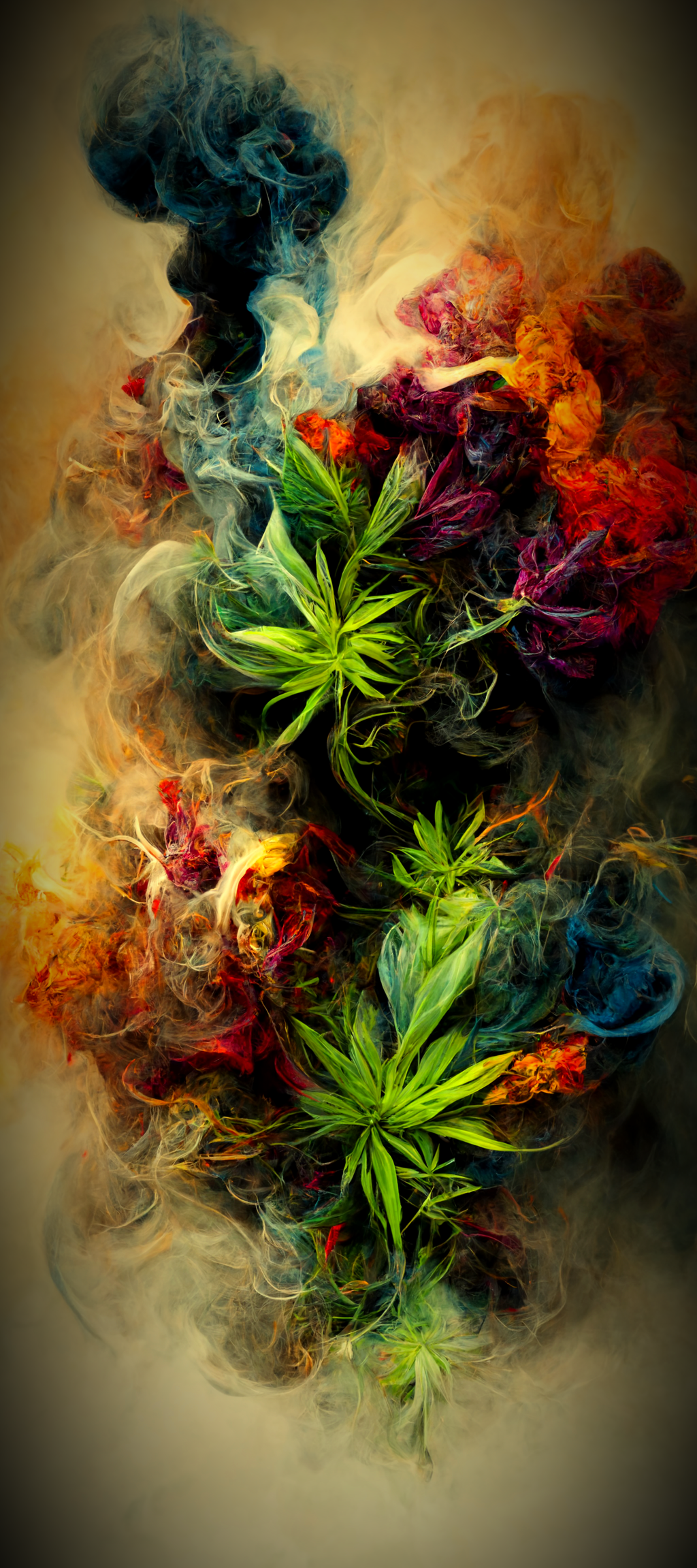 Cool Weed Mobile Background 1024x2304