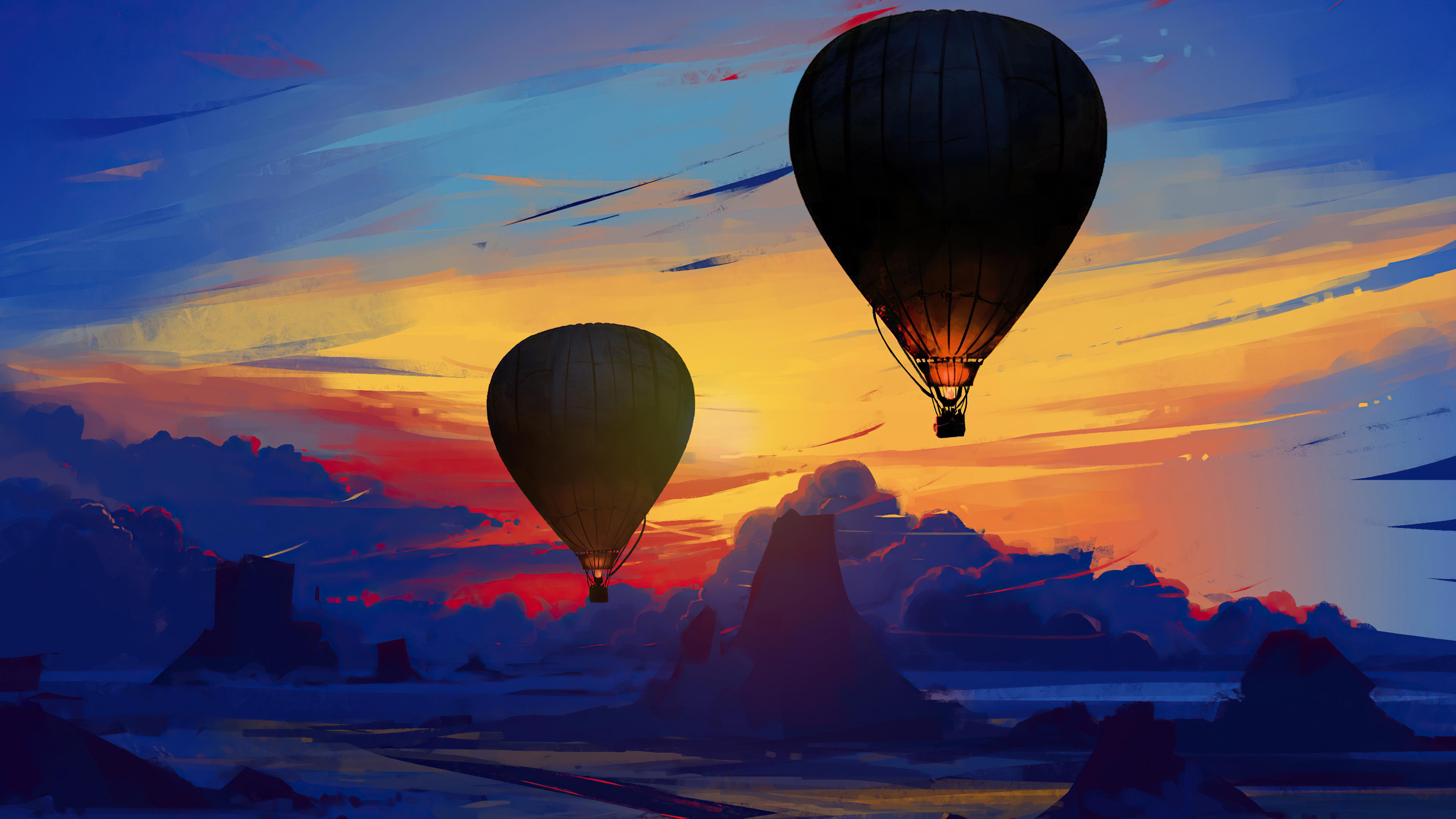 Air Balloon 4k UHD Wallpaper 3840x2160