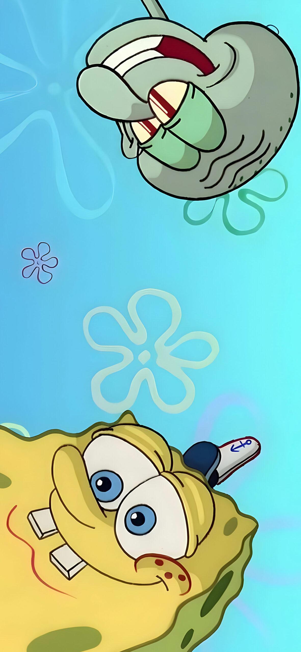 Squidward Mobile Background 1181x2560