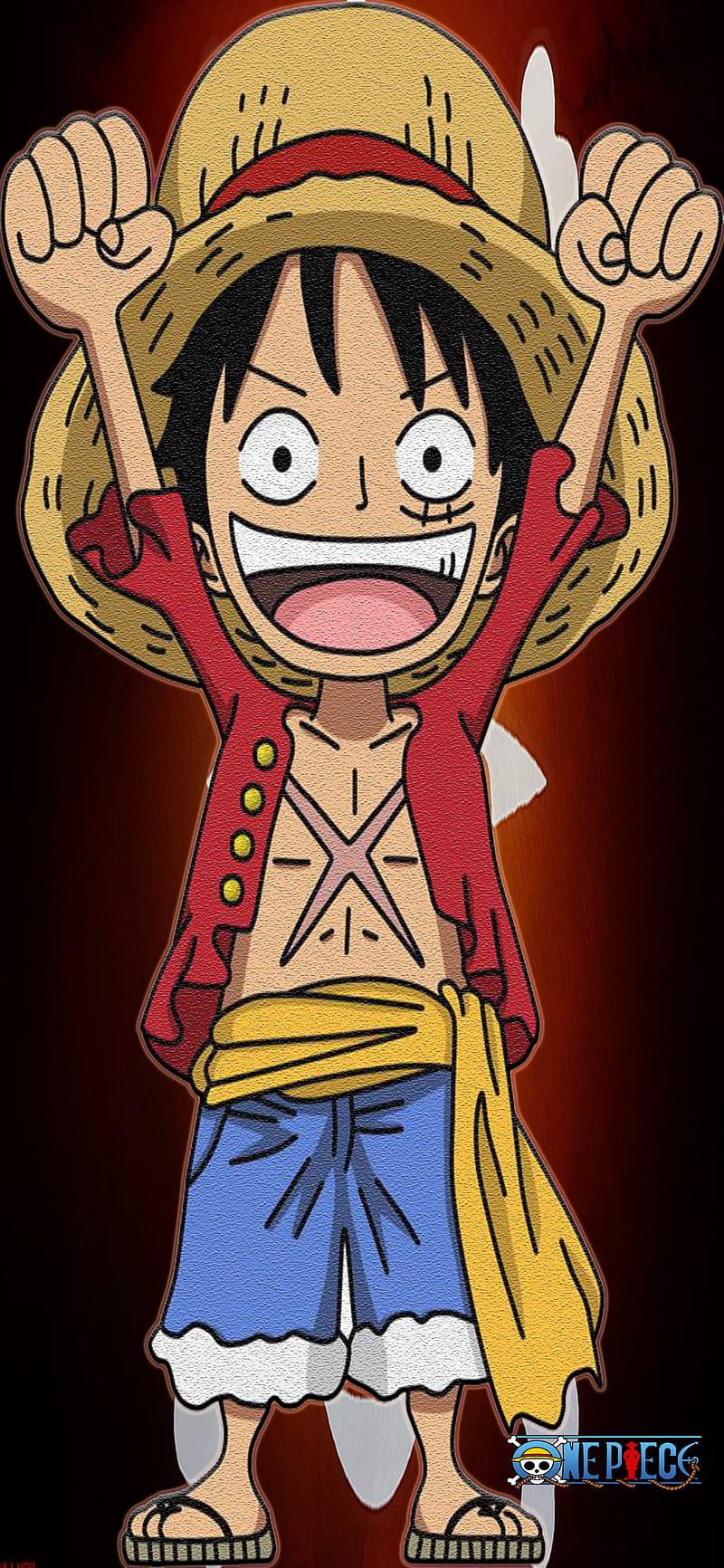 Luffy Chibi Phone Background Image 800x1733