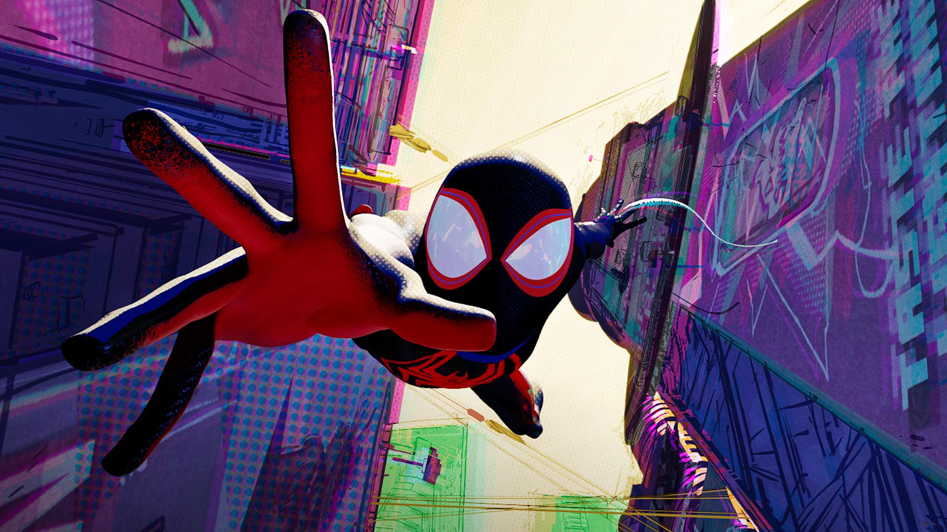 Spider Man Into The Spider Verse Full HD 1080p Wallpaper 1920x1080