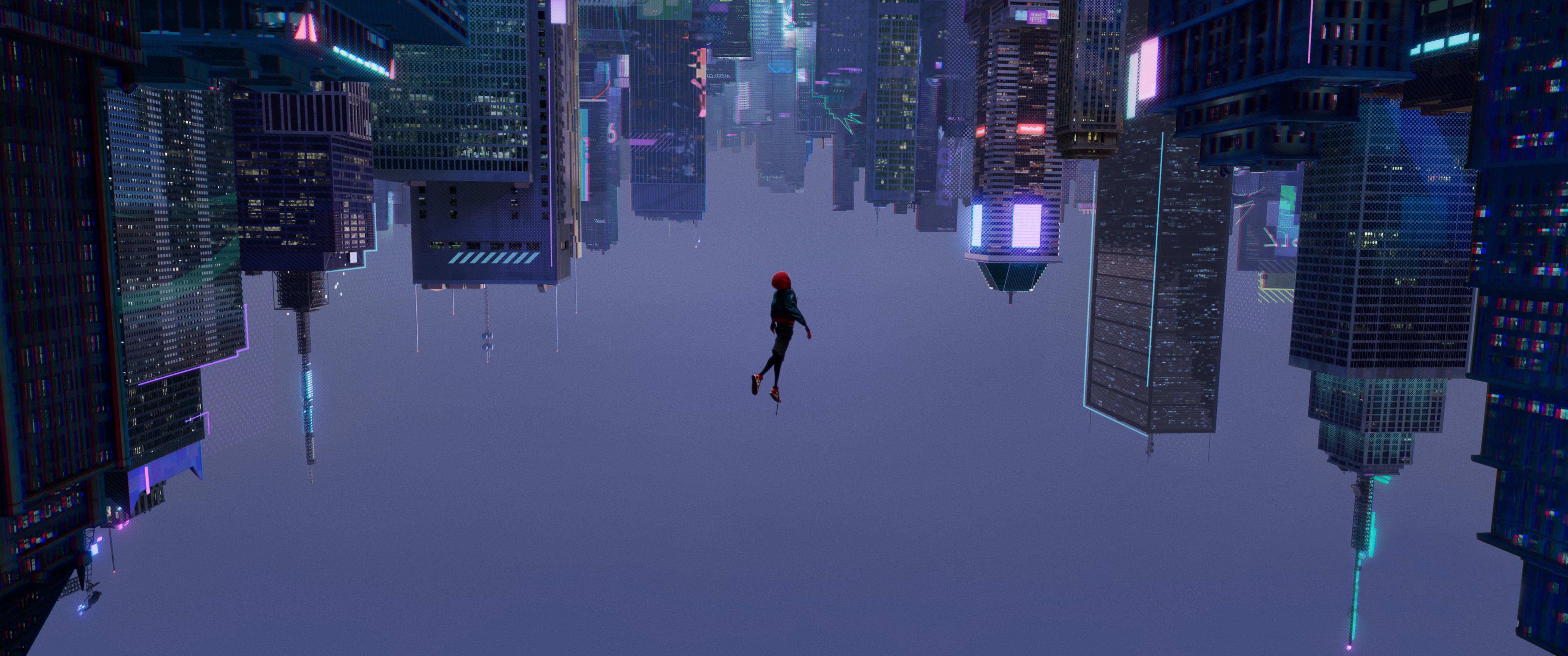 Spider Man Into The Spider Verse Background Image 4200x1760