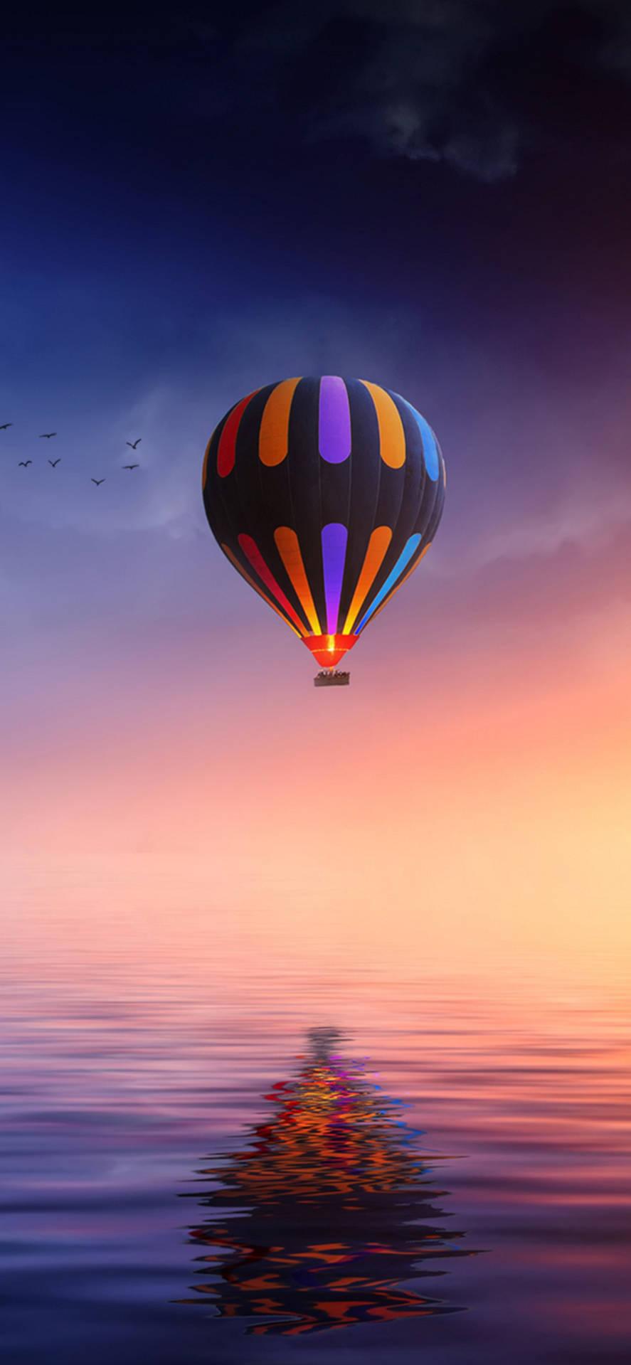 Air Balloon iPhone Background Image 887x1920