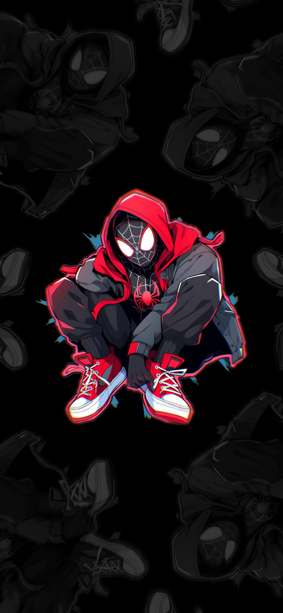 Miles Morales Mobile Background 1183x2560