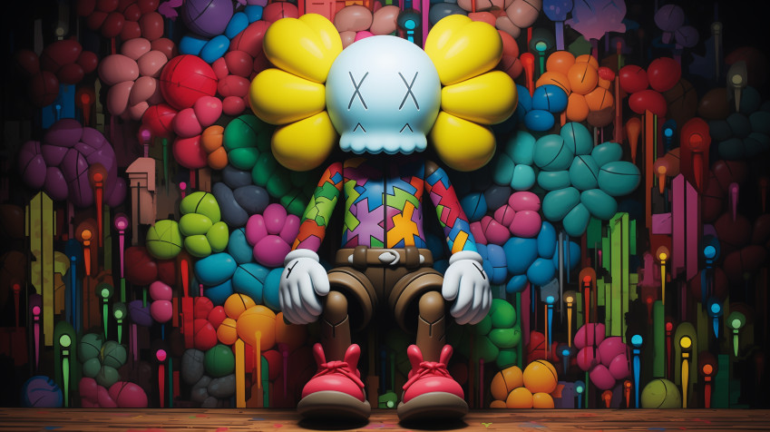 Kaws MacBook Wallpaper 2912x1632px