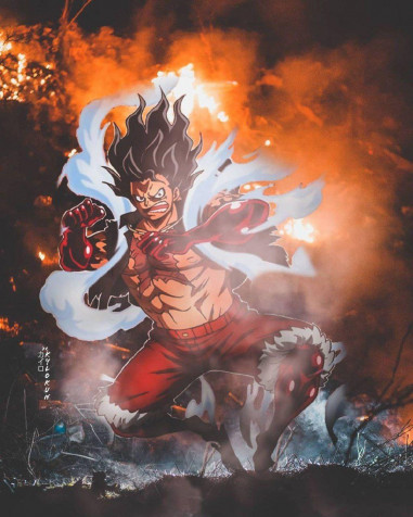 Luffy Gear 4 Snakeman iPhone Background Image 1024x1280px