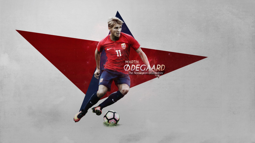 Martin Odegaard Full HD 1080p Wallpaper 1920x1080px