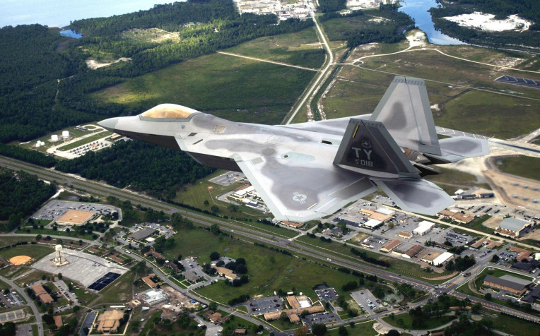 F 22 Raptor Laptop Background 3007x1873px