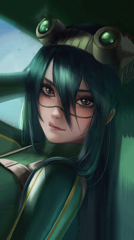 Tsuyu Asui Wallpaper for iPhone 1440x2560px