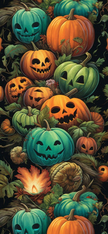 Jack Olantern Phone Background 1183x2560px