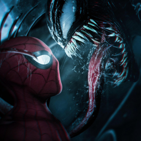 Marvels Spider Man 2 Venom Android Wallpaper Image 2732x2732px