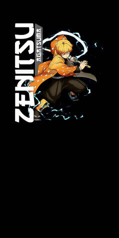 Zenitsu Agatsuma Mobile Background 960x1920px