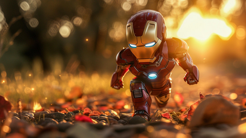 Iron Man Chibi 4k UHD Wallpaper 3840x2160px