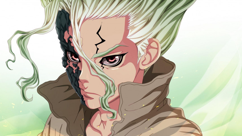 Senku Ishigami Desktop HD Background 2160x1212px