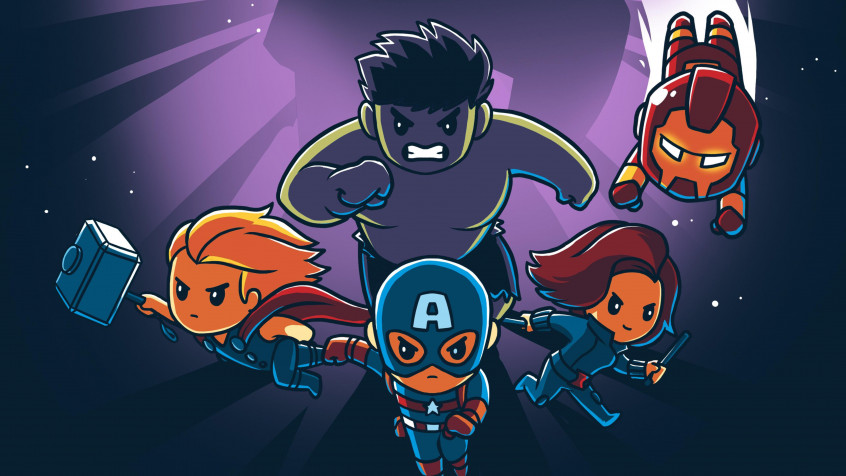 Cute Avengers Background Image 4200x2362px