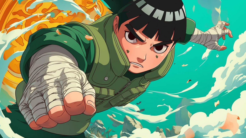 Rock Lee Desktop Wallpaper 1536x864px