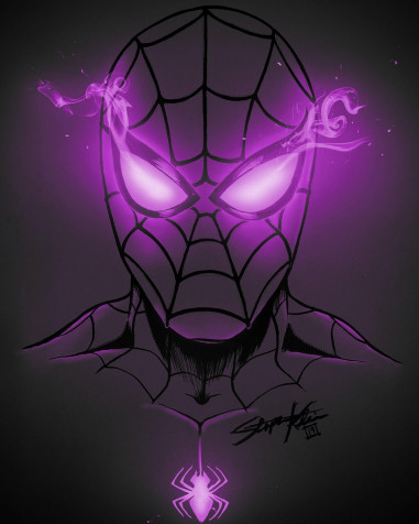 Neon Spider Man Android Wallpaper 1518x1896px