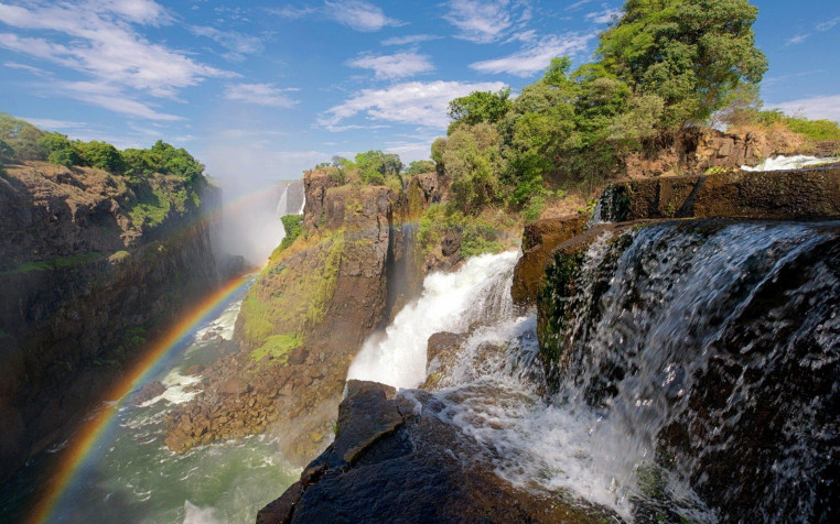 Victoria Falls Widescreen HD Wallpaper 1920x1200px