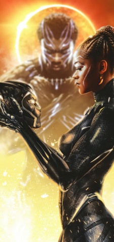 Black Panther 2 Mobile Wallpaper 1080x2280px