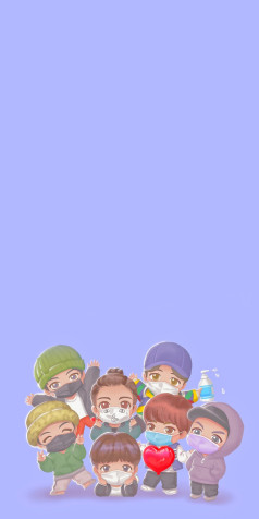 Tiny Tan Bts iPhone Background Image 1000x2000px