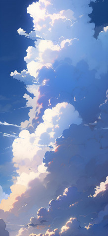 Clouds Phone Background 1181x2560px