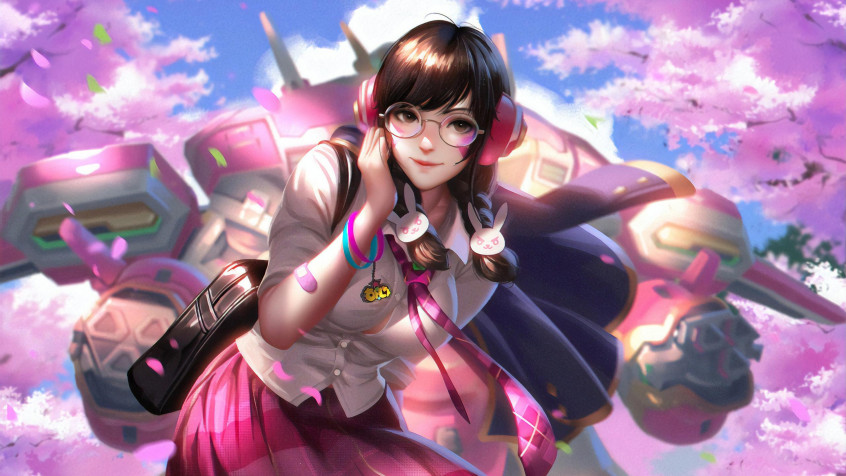 Dva Overwatch 2k QHD Wallpaper 2560x1440px