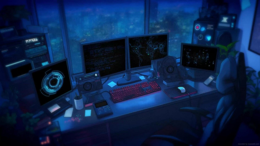 Hacker Room Full HD 1080p Wallpaper 1920x1080px