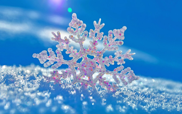 Snowflakes Laptop Wallpaper 7947x4967px