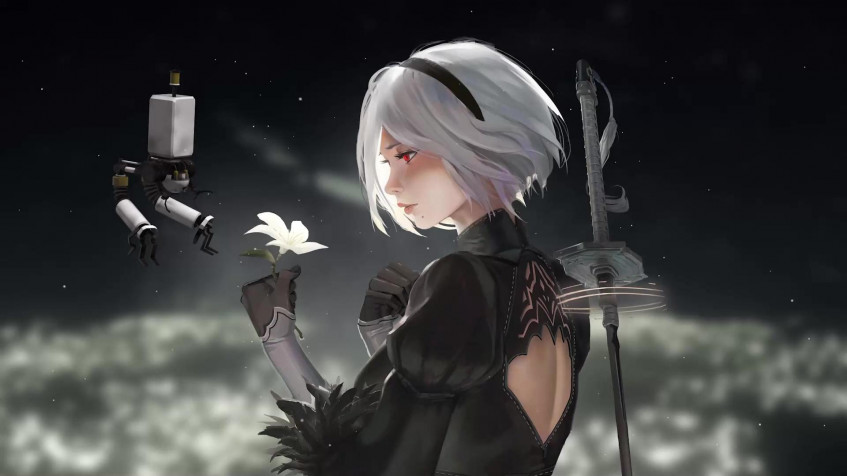 Nier Automata Full HD 1080p Wallpaper 1920x1080px