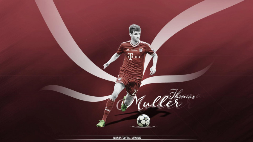 Thomas Muller Full HD 1080p Wallpaper 1920x1080px