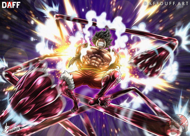 Luffy Gear 4 Snakeman Desktop HD Background 1440x1029px