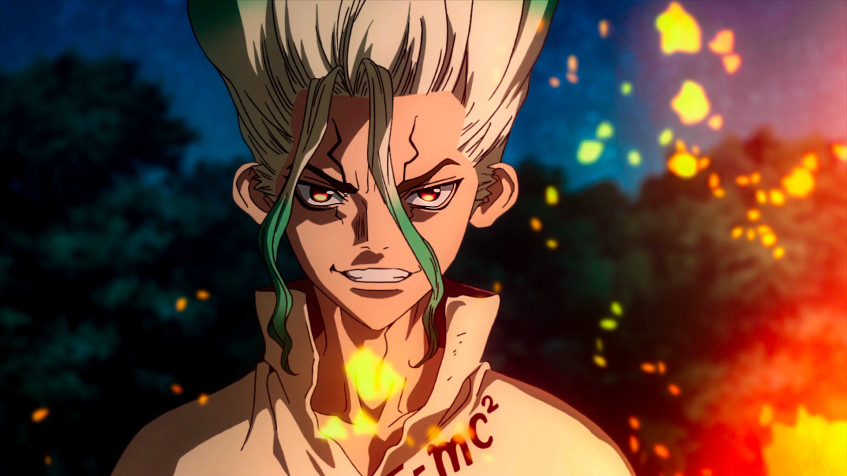 Senku Ishigami Full HD 1080p Wallpaper 1920x1080px