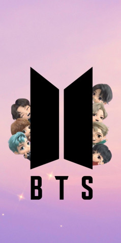 Bts Logo Phone Background Image 1050x2100px