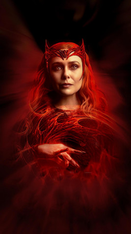 Scarlet Witch Android Wallpaper Image 1280x2277px