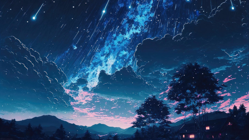 Anime Landscape 2k QHD Wallpaper 2560x1440px