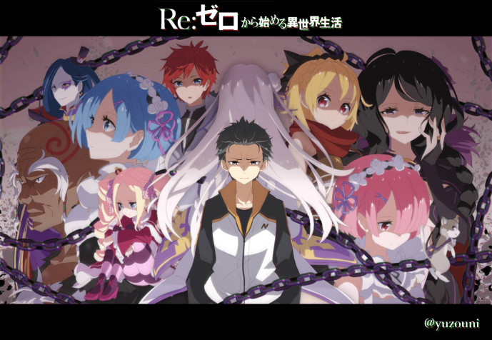 Re Zero HD Background 1920x1327px