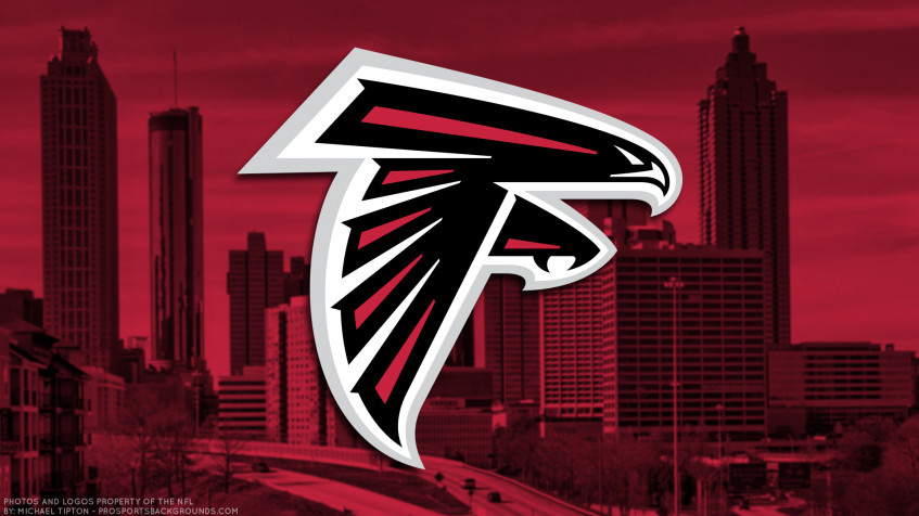 Atlanta Falcons Logo Full HD 1080p Wallpaper 1920x1080px