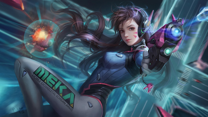 Dva Overwatch 4k UHD Wallpaper 3840x2160px