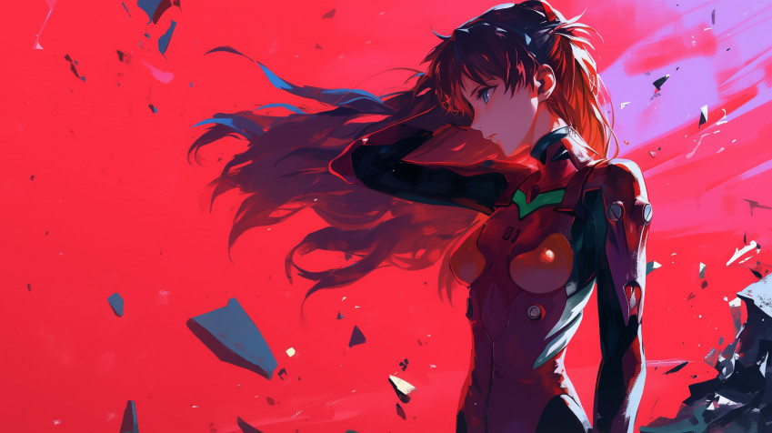 Asuka Langley Desktop Wallpaper 2912x1632px