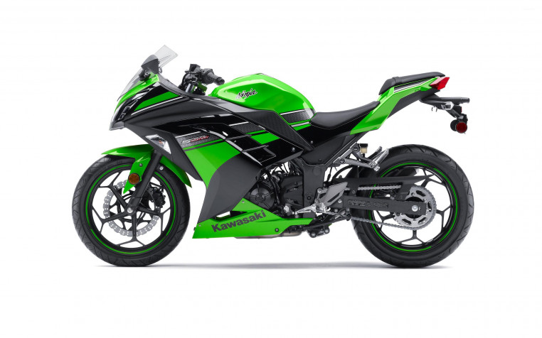 Kawasaki Ninja 300 Retina Widescreen Wallpaper 2880x1800px