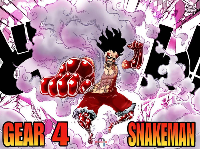 Luffy Gear 4 Snakeman HD Background 1037x771px