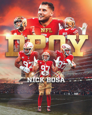 Nick Bosa iPhone Background Image 1080x1350px