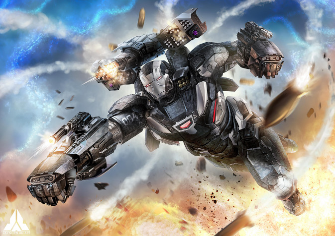 War Machine MacBook Wallpaper 3840x2714px