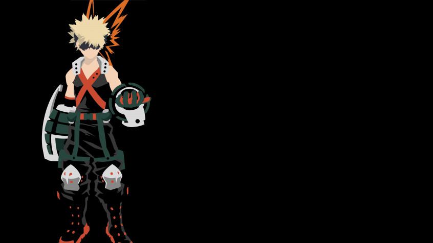 Katsuki Bakugo Desktop HD Background 7680x4320px