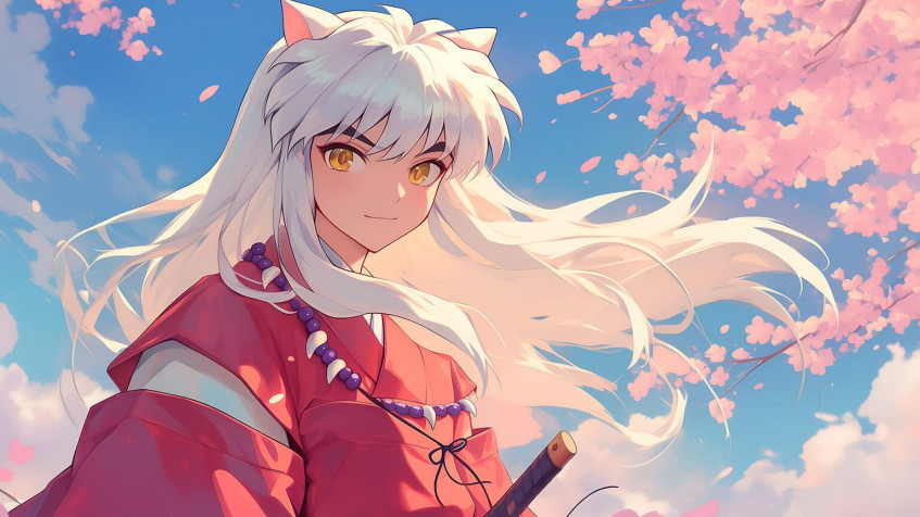 Inuyasha Desktop HD Background 1536x864px